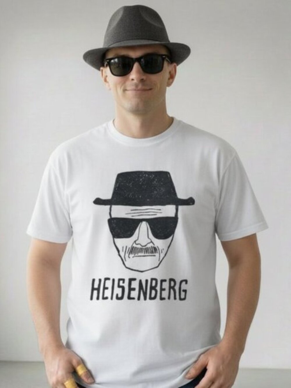 Breaking Bad Heisenberg Sketch T-Shirt Walter White AMC Alstyle Graphic Men's XL
